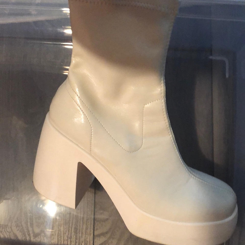 White Platform Boot - image 2